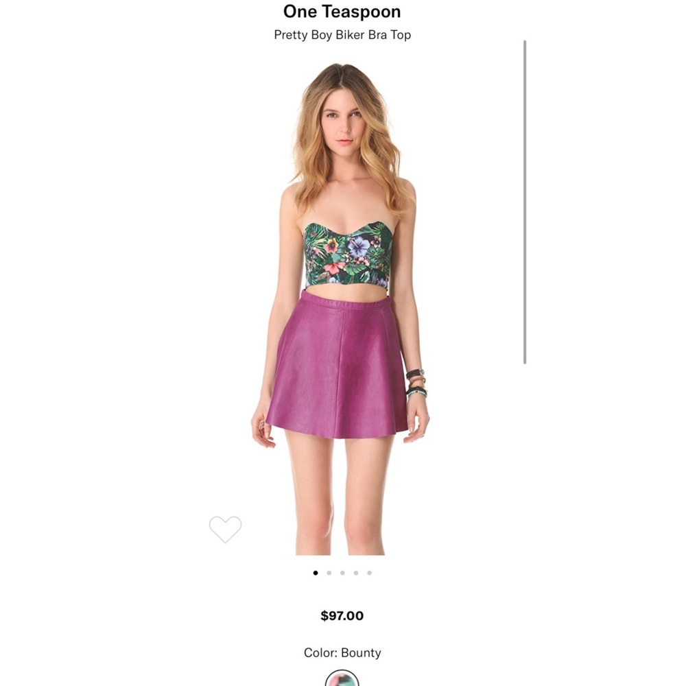 One teaspoon pretty boy biker bra top - Picture 4 of 7